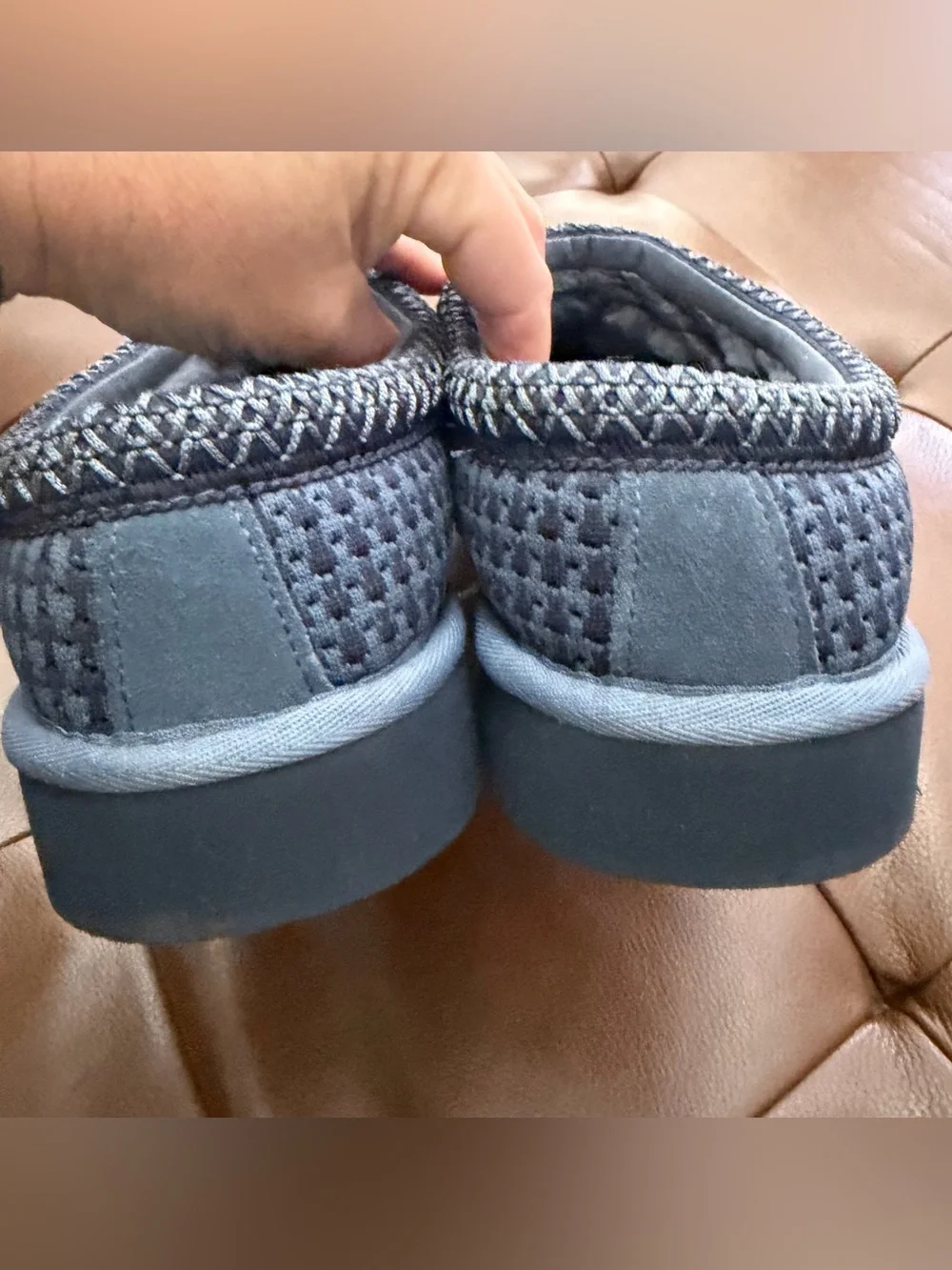 UGG Plush Navy Men’s Slip-Ons  EUC 12